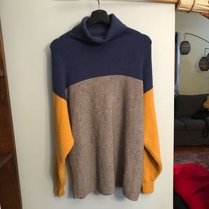 Free People Softly Structured Colorblock Sweater